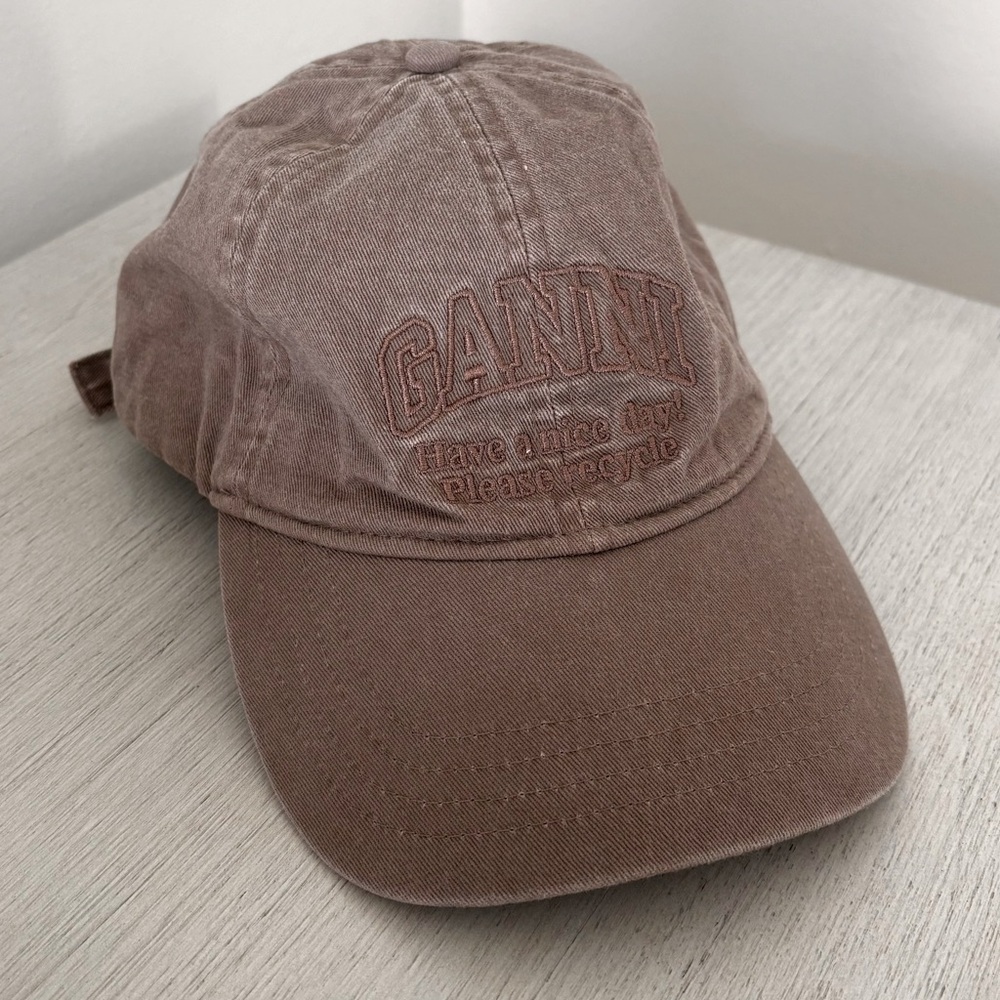 Ganni Women's Embroidered Logo Baseball Cap, LIMITED EDITION